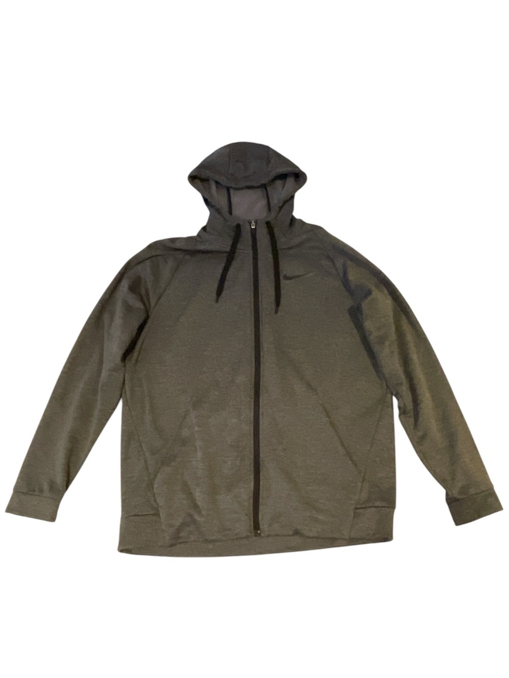 Nike DRI-FIT Gray Size: Large Full-Zip Performance Hoodie - Picture 2 of 6